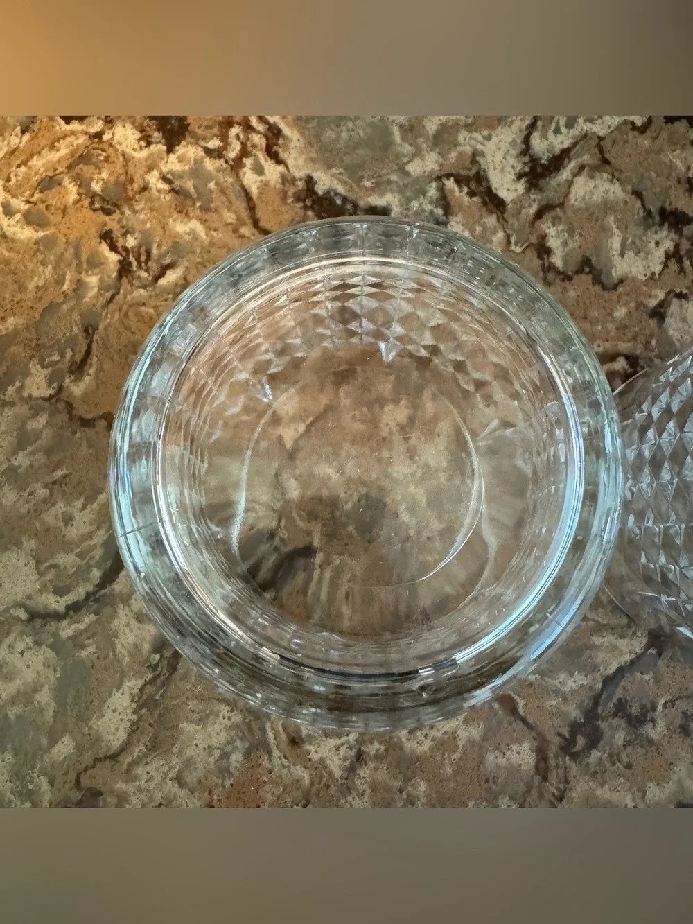 Ikea FRASERA Glasses Whiskey Cocktail Rocks Old Fashioned Diamond Clear Set of 2